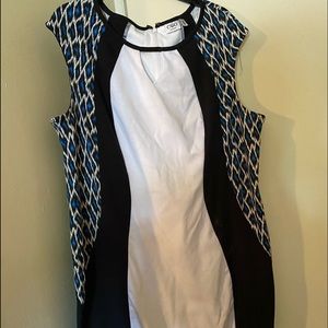 Blue Cheetah Print Dress